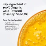 100% Organic Cold-Pressed Rose Hip Seed Oil - Image 3